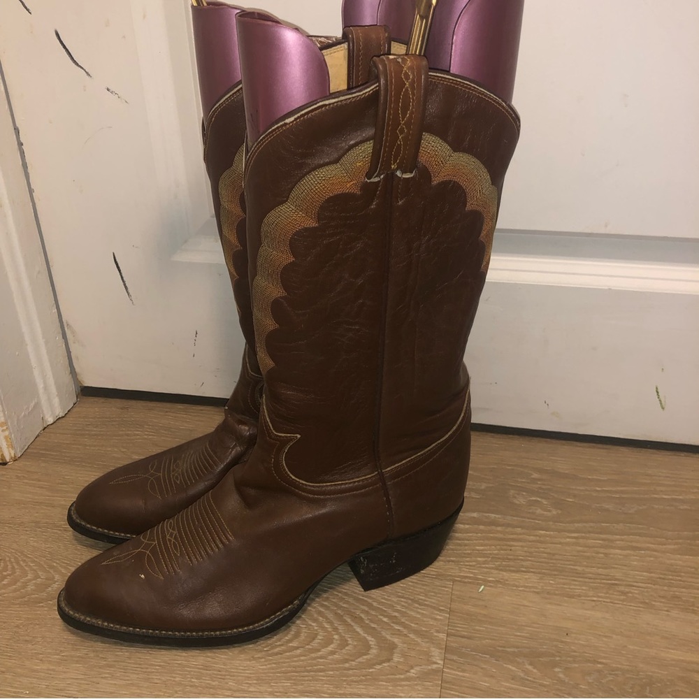 Tony lama ladies western cowgirl rodeo boots size 10